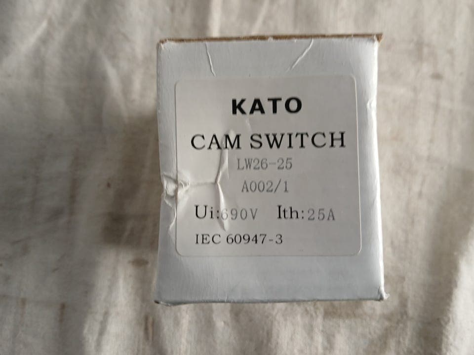KATO LW26-25 Kamvender / Rotary Switch 25A 690V – Ny i eske