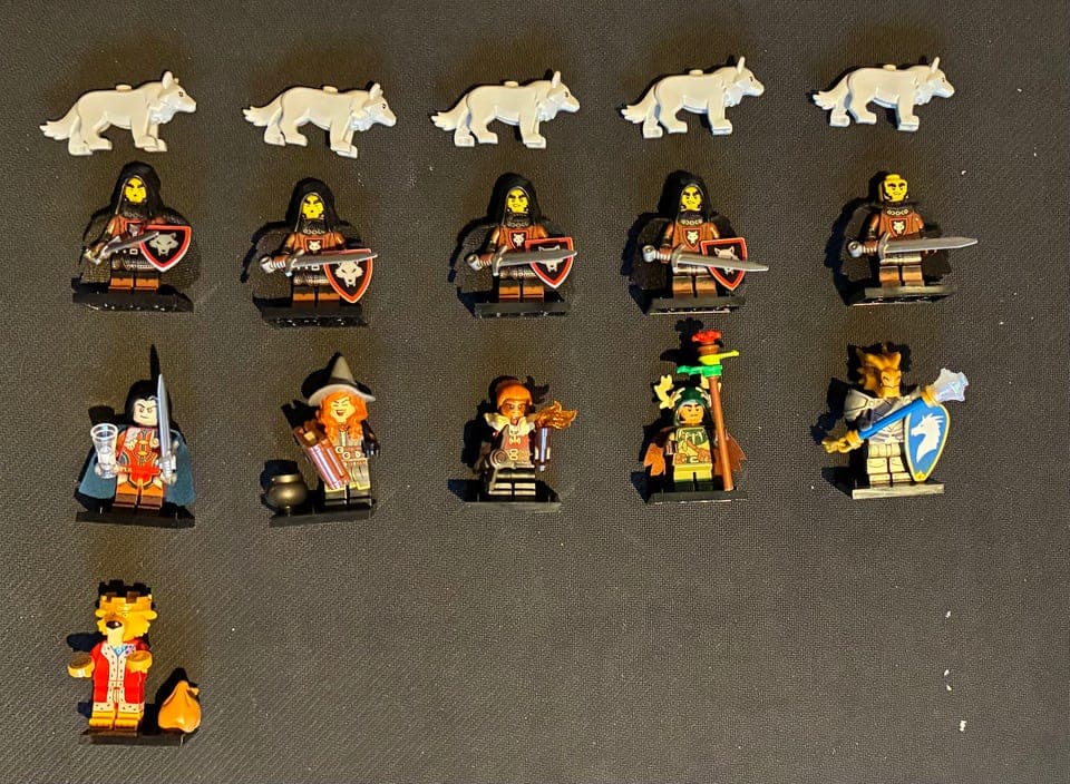 LEGO DnD minifig + annet