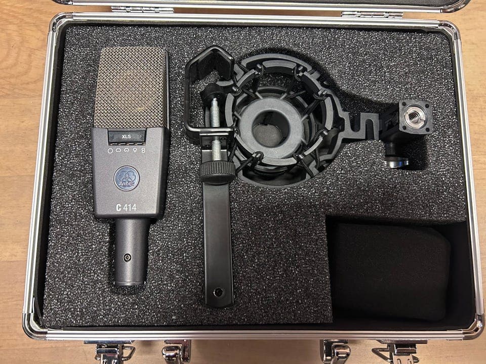 AKG C414 xls kondensatormikrofon med koffert