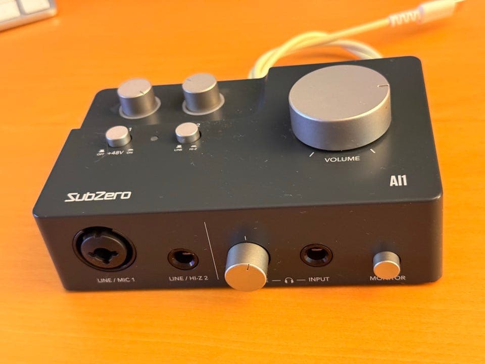 SubZero AI1 USB lydkort / audio interface