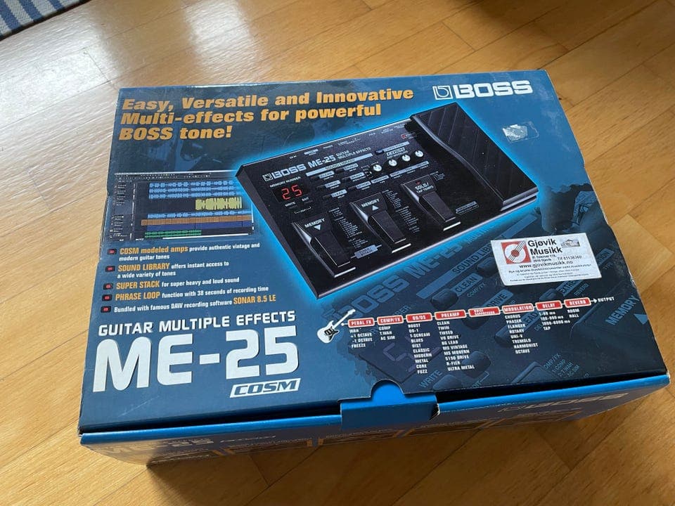 Boss ME-25 multieffektpedal til gitar