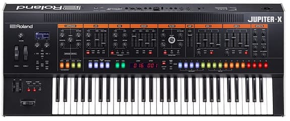 Roland Jupiter X 61 semiveide tangenter.