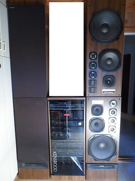 Komplett stereo anlegg / rack , m/ cd-spiller , kassett spiller og platespiller