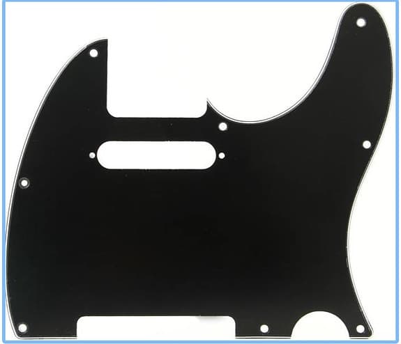Plekterbrett Telecaster 3 lags, sort