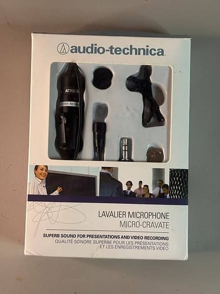 Audio-Technica Consumer ATR3350 Omnidirectional Condenser Lavalier Microphone