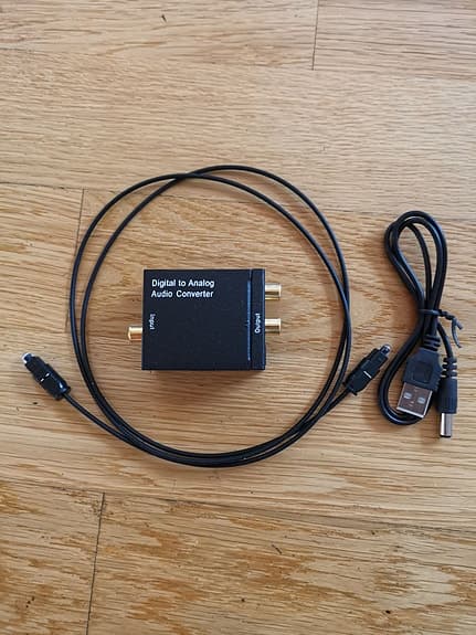 Konverter Digital til Analog ELLER Analog til Digital (koaxial optisk R/L AUX )