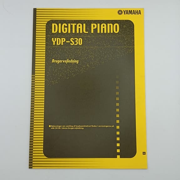 🎹 YAMAHA Digital Piano YDP-S30 – Brukerveiledning (dansk) 📘