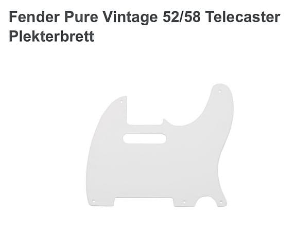 Plekterbrett for telecaster, nytt