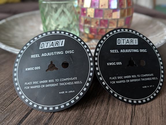 2 stk. Otari KWOC 005 / Reel Adjusting disc / Båndspiller