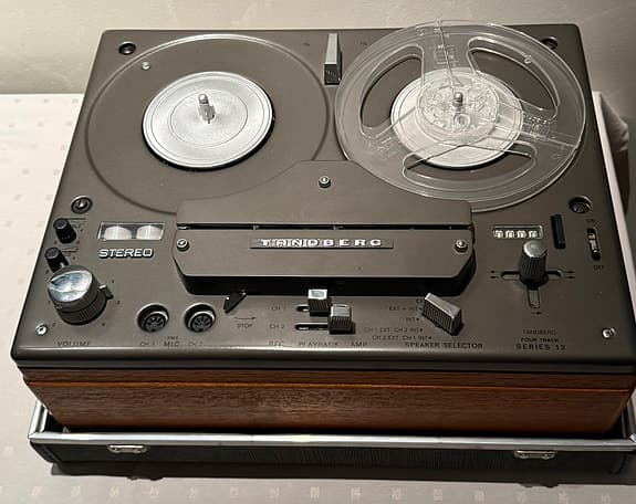 Tandberg Four Track series 12 "reel-to-reel" båndspiller - samlerobjekt