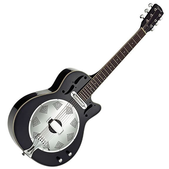 Ozark Resonator Gitar – Electro Acoustic Cutaway + original gigbag + reim