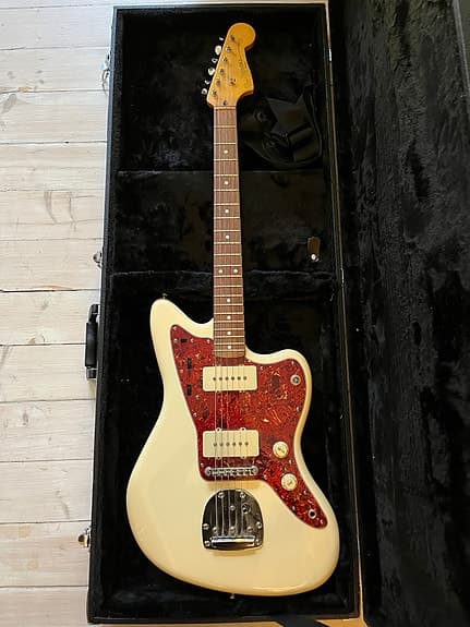 Fender Squire Jazzmaster Elektrisk gitar hvit