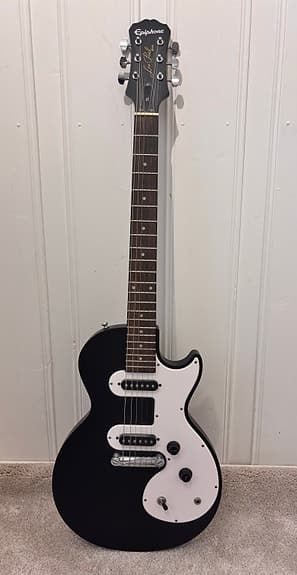 Epiphone Les Paul SL elektrisk gitar svart hvit