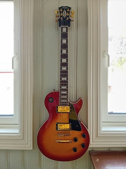 Morgan les paul gitar med gigbag