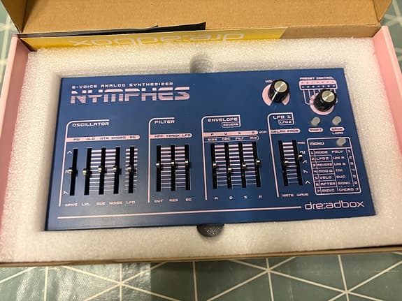 Dreadbox Nymphes analog synthesizer