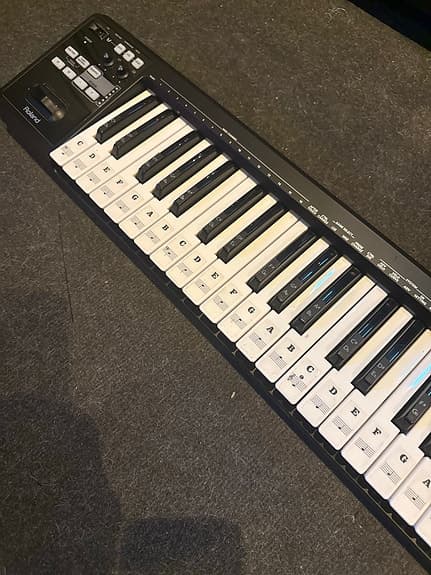 Roland MIDI-keyboard svart A49