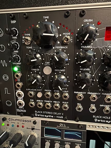 Erica Synths Black Stereo Delay 2 Eurorack-modul