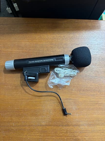 Sjelden vintage Fujica Shooting Microphone – Teleskopmikrofon for retrokamera