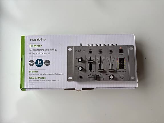 Nedis DJ Mixer 3-kanals miksebord