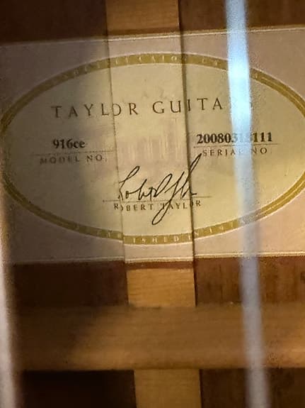 Taylor 916ce akustisk gitar