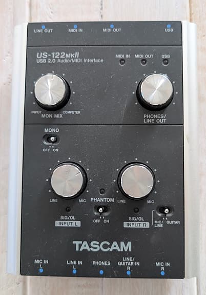 Tascam US-122mkII USB lydkort / audio interface