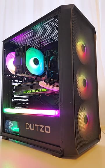 RGB Gaming PC | AMD Ryzen 5 + ASUS RTX 2070 Super 8GB + 32GB RAM + 750GB + SSD
