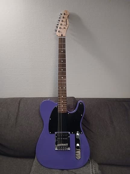 Squier Esquire Telecaster elektrisk gitar lilla
