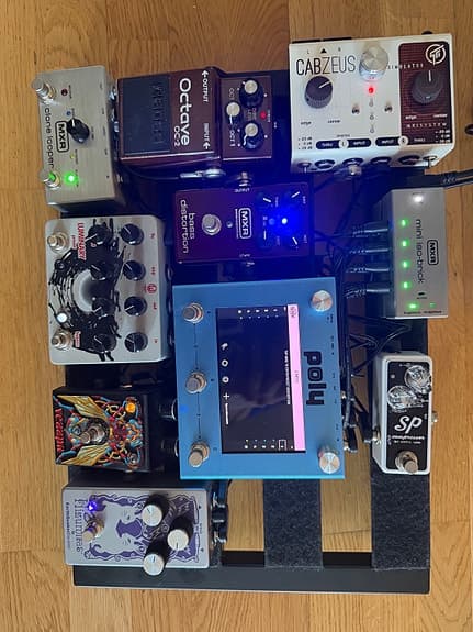 Gitarpedaler, Fuzz, Distortion, Compressor, Octave, Multieffect