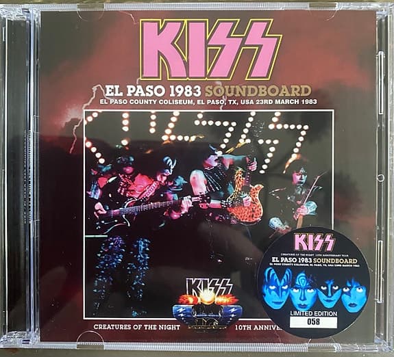 KISS - EL PASO 1983 SOUNDBOARD