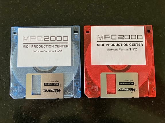 Akai MPC 2000 Operating System Disks – Version 1.72 (Latest) – 2 Copies