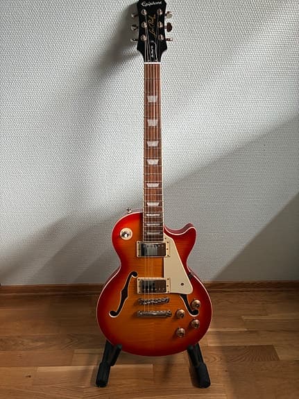 Epiphone Les Paul ES halvakustisk gitar sunburst