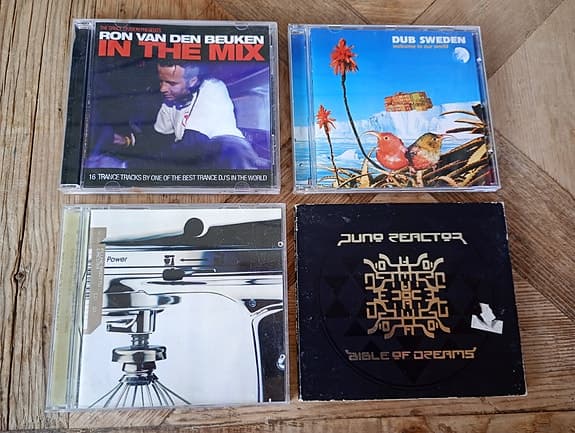 4x CD elektronisk & indie: Fluke, Juno Reactor, Dub Sweden m.fl