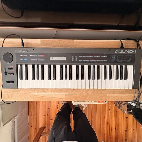 Roland Alpha Juno-1 synthesizer keyboard