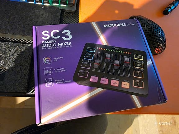 Fifine AmpliGame SC3 gaming lydmikser
