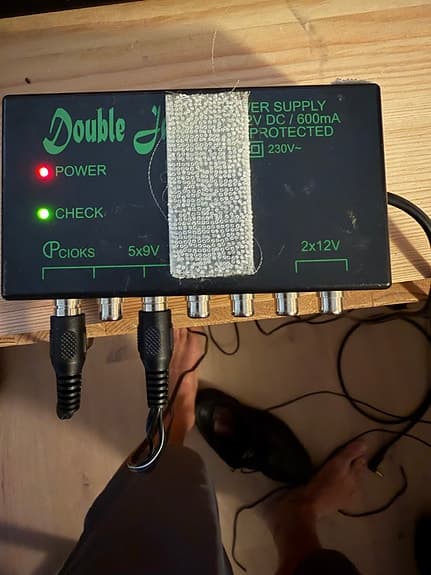 Cioks Double Jack strømforsyning til pedaler - 9 og 12v