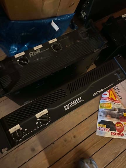 PA-forsterkere og Dell THX Subwoofer – Selges rimelig / ukjent tilstand