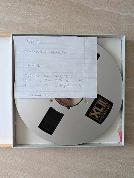 SYNTHESIZER / ANDREAS VOLLENWEIDER / MAXELL / 4 spor / 7.5 ips / Båndspiller