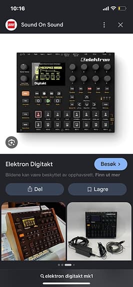 Elektron Digitakt trommemaskin / sampler