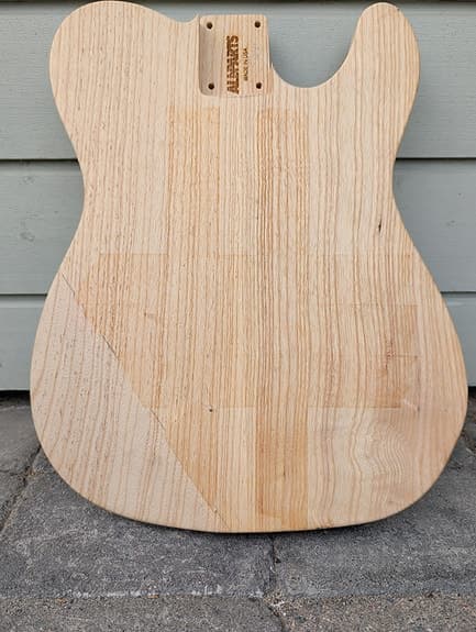 🔥 Allparts Contoured Telecaster-kropp i Swamp Ash – NY/UBRUKT! 🎸