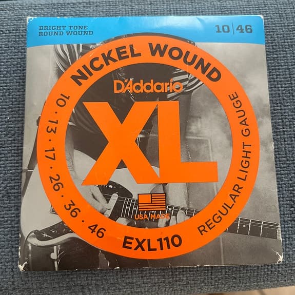 D'Addario EXL110 Nickel Wound Electric Guitar Strings, Regular Light, 10-46