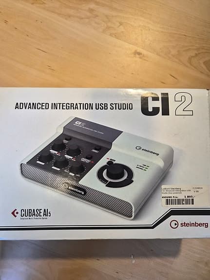 Steinberg CI2 USB lydkort + M-Audio Oxygen 25 MIDI-keyboard