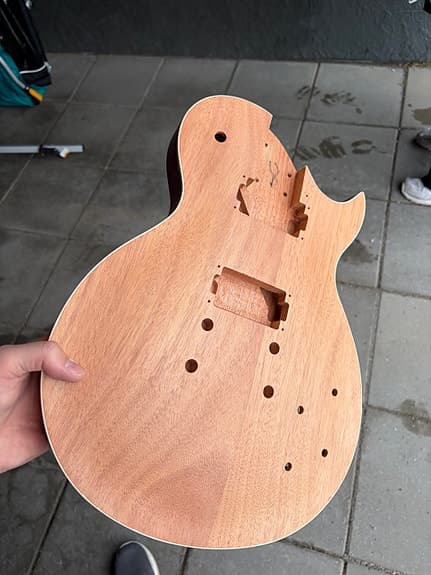 Les Paul-type kropp