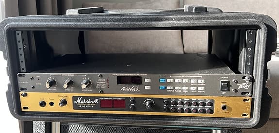 Marshall JMP-1 MIDI Preamp + Peavey Addverb i SKB 4U Rack
