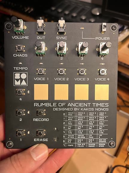 SOMA RoAT Rumble of Ancient Times synth