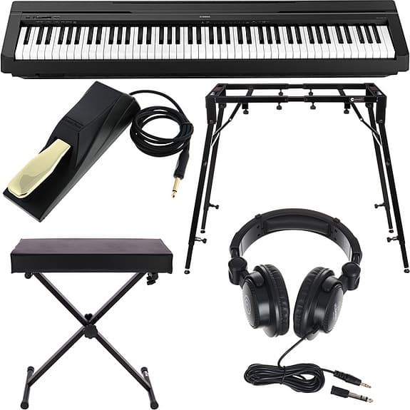 Yamaha P-45 B Mega Bundle, Digital Piano / synthesizer, med masse tilbehør