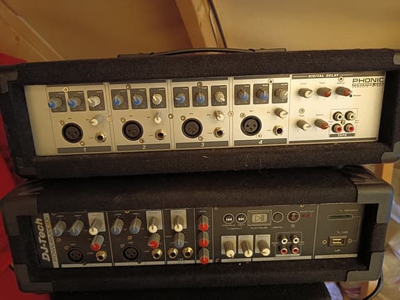 DJ-Tech MIX-101 Phonic Powerpod 408 80W Powered Mixer