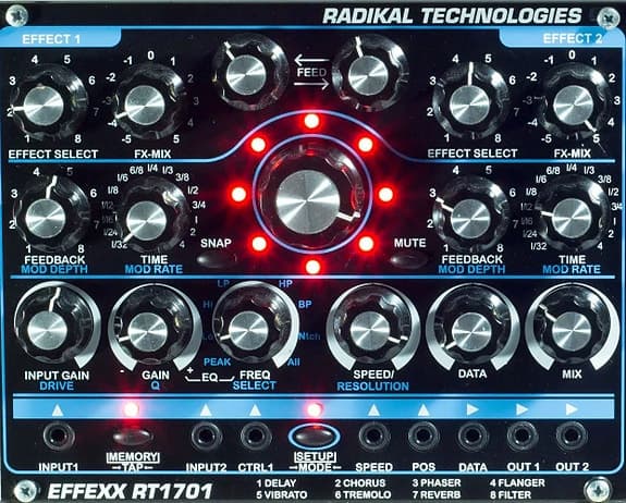 Radikal Technologies RT-1701 EFFEXX - Eurorack-effekter i studiokvalitet