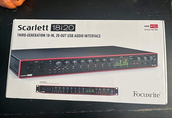 Focusrite Scarlett 18i20 USB lydkort 18 inn 20 ut