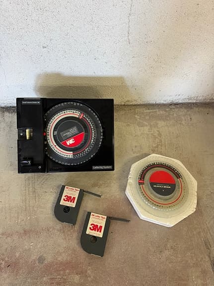 VINTAGE 3M LETTERING SYSTEM 7301 A – VISUAL PRODUCTS DIVISION – MED TILBEHØR