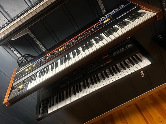 Roland Juno-6 synthesizer keyboard